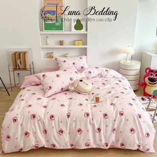 Bộ chăn ga gối cotton 100% hoạ tiết hoạt hình disney cho bé luna bedding