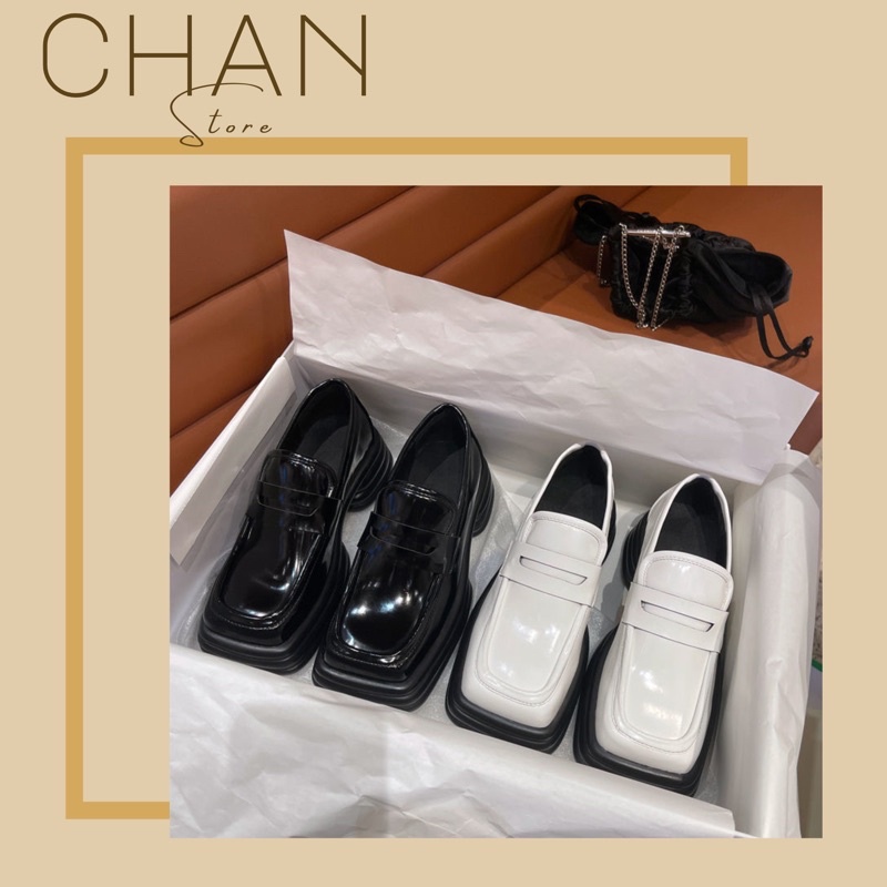 Giày oxford mũi vuông phong cách hàn quốc(ảnh thật ở cuối)