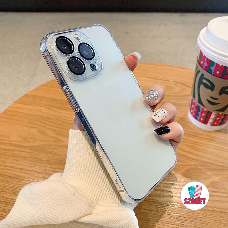 Ốp Điện Thoại Mềm Chống Sốc Bảo Vệ Ống Kính Máy Ảnh Cho iPhone 14 13 12 11 Pro Max Mini XS XR X 8 7 Plus