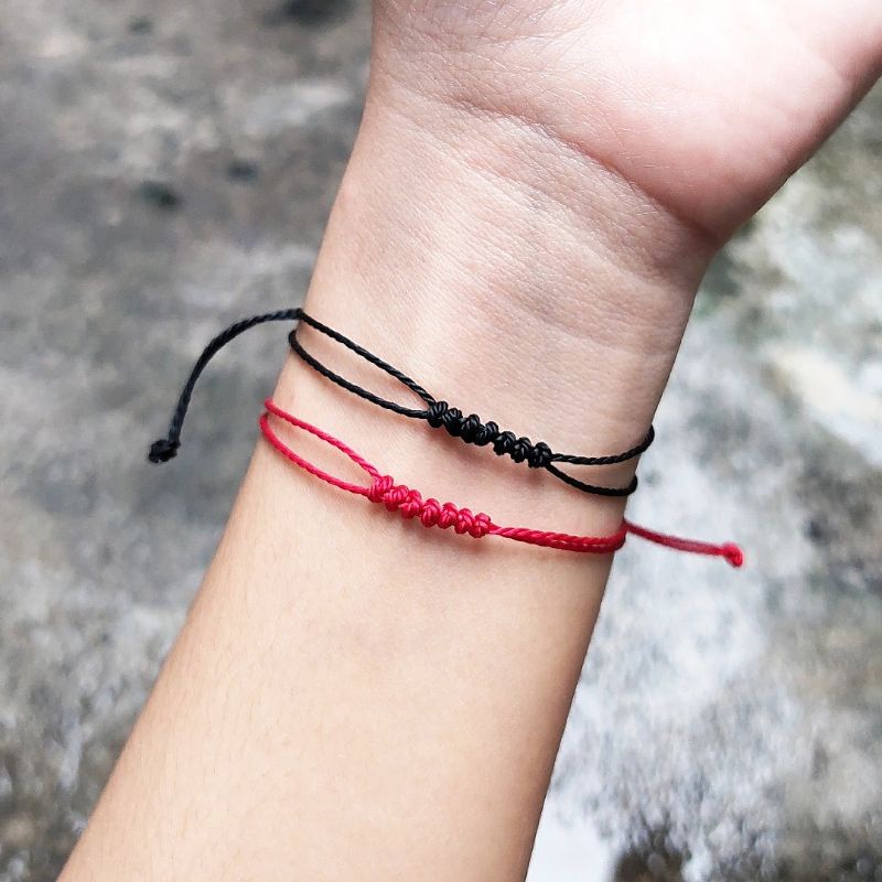 Vòng handmade dây rút đơn giản không thấm nước