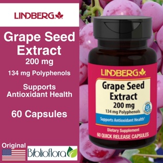 Image of Lindberg Grapeseed Extract 200 mg 60 Capsules Antioxidant Health