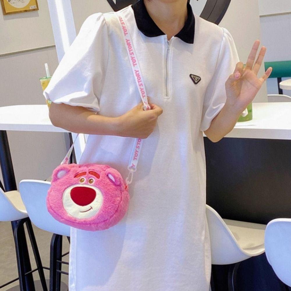 Túi Đeo Chéo Kiểu Hoạt Hình Nhồi Bông Dễ Thương Cho Nữ