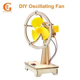 Mô Hình Quạt Điện Bằng Gỗ Hỗ Trợ Thí Nghiệm Khoa Học Giáo Dục Bé DIY