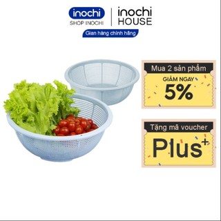 Rổ nhựa tròn lớn INOCHI YOKO 30cm chất lượng nhật bản đa năng cao cấp