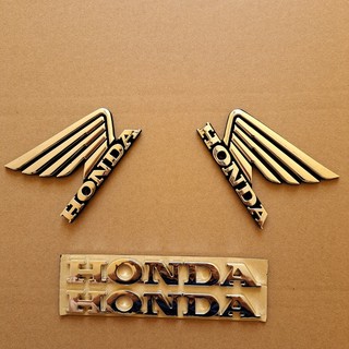 Tem HONDA logo cánh chim tem chữ nổi honda
