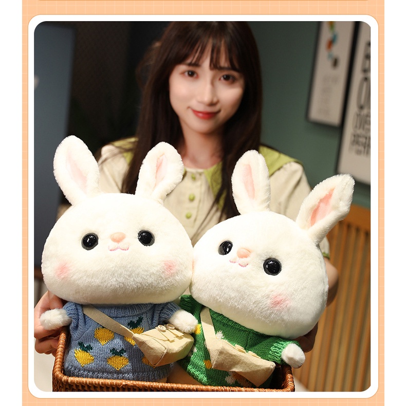 Thú Nhồi Bông Hình Thỏ Tai Dài 30CM Cho Bé