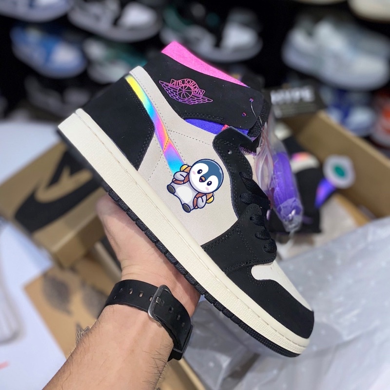 Giày Sneaker Cổ Cao JD 1 High Zoom Air CMFT PSG Bản High Quality Hàng SIêu HOT ,Siêu Độc FullBox và Phụ Kiện