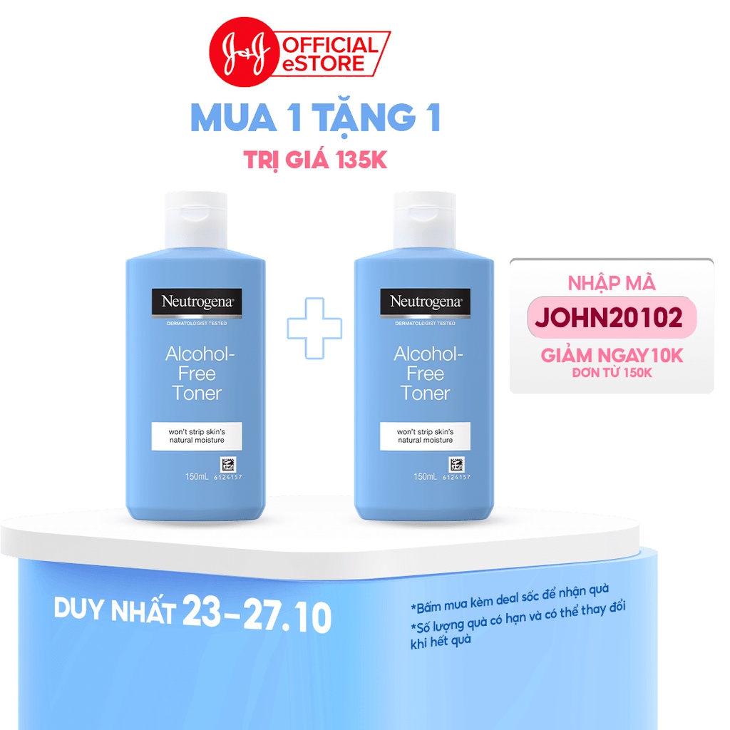 Nước hoa hồng không chứa cồn Neutrogena Alcohol Free Toner 150ml - 101035663