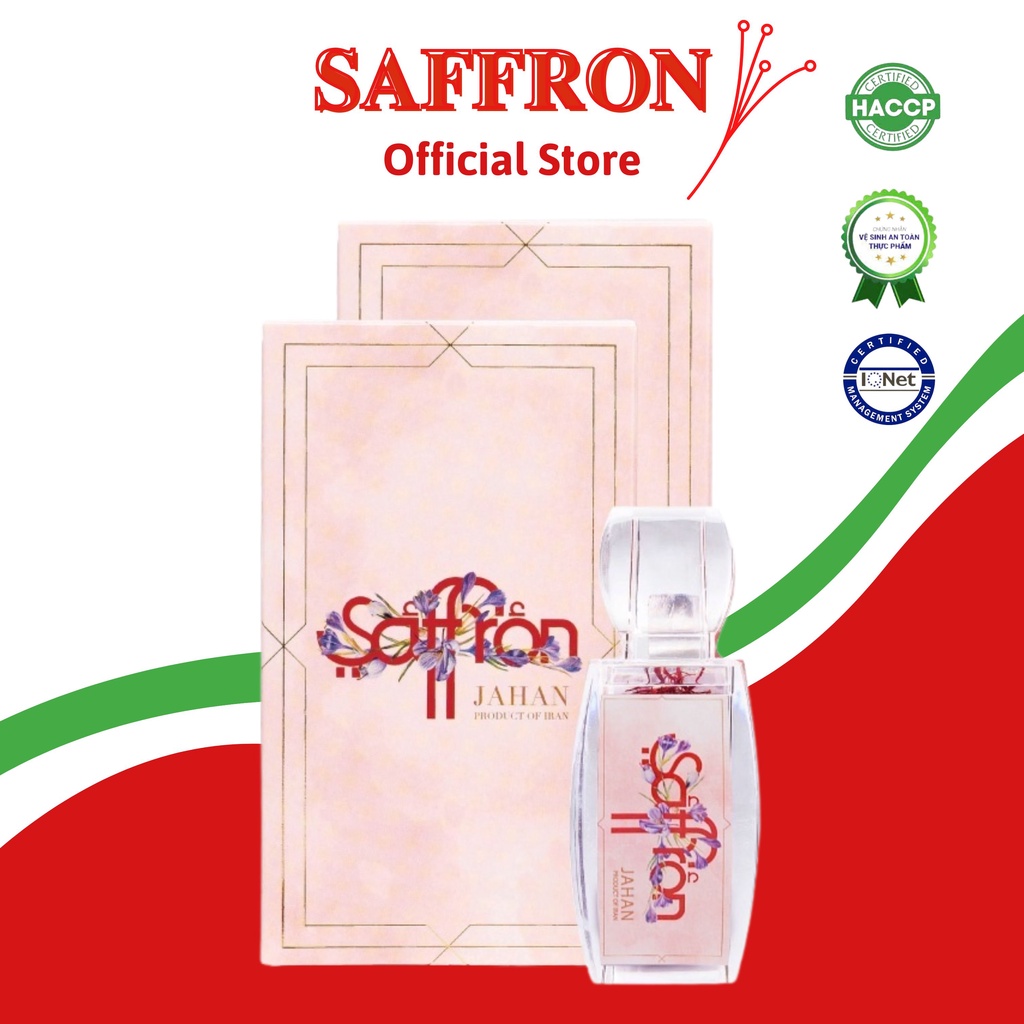 Nhụy hoa nghệ tây Saffron Jahan 0.5Gr/hộp thuộc thương hiệu Saffron Việt Nam chính hãng