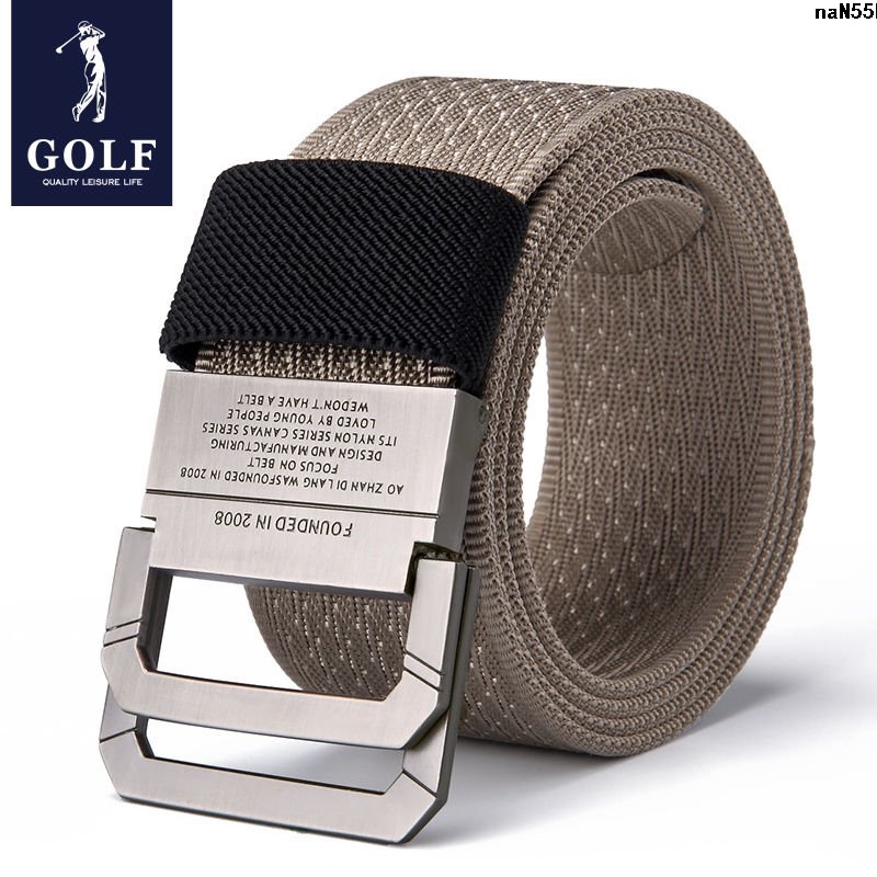 Dây Nịt Vải Bạt Hai Khóa Cài Thời Trang Nam Thanh Lịch Chơi GOLF