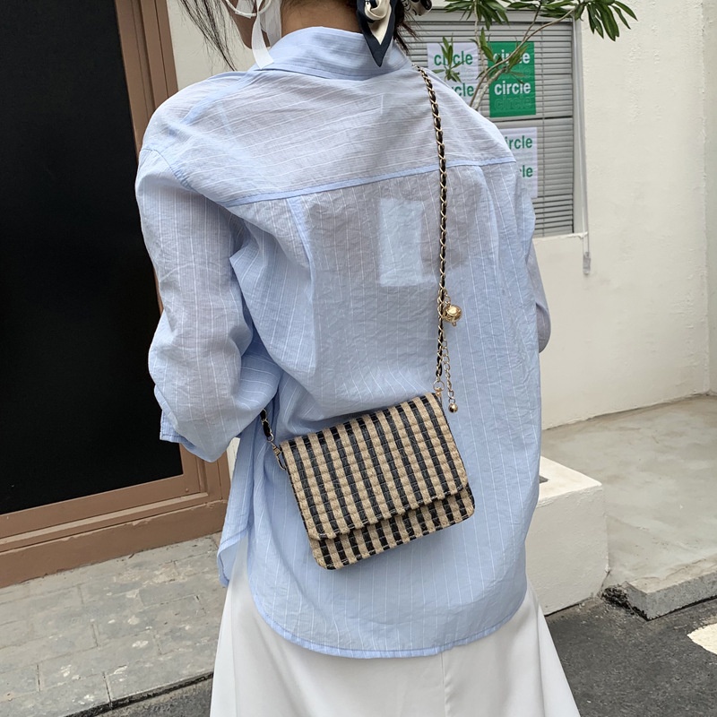 Túi Đeo JASMIN NOIR Chéo Vai Họa Tiết Sọc Thời Trang Sành Điệu Cho Nữ