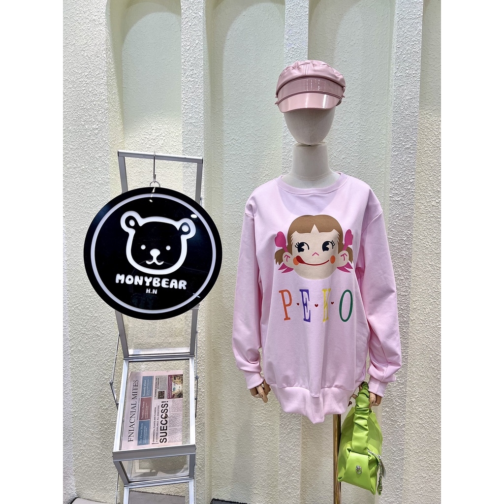 Áo sweater peko 2 màu from dáng thoải mái - HN593