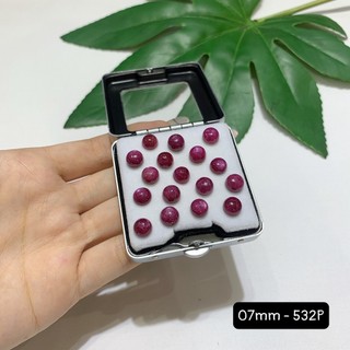 Mặt Đá Ruby Nam Phi Size Tròn 6-10mm Mới Về