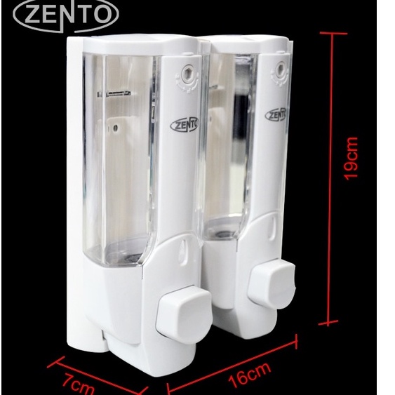 Hộp đựng dầu gội sữa tắm gắn tường kép Zento ZT402