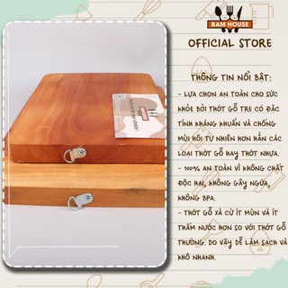 Thớt gỗ hình chữ nhật