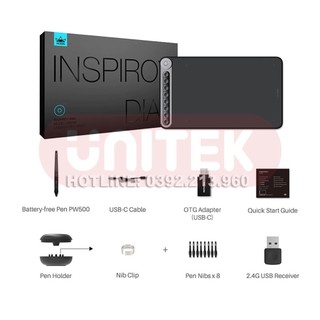 Bảng vẽ điện tử huion iq620m kết nối không dây wireless 2.4g dùng hỗ trợ android và máy tính