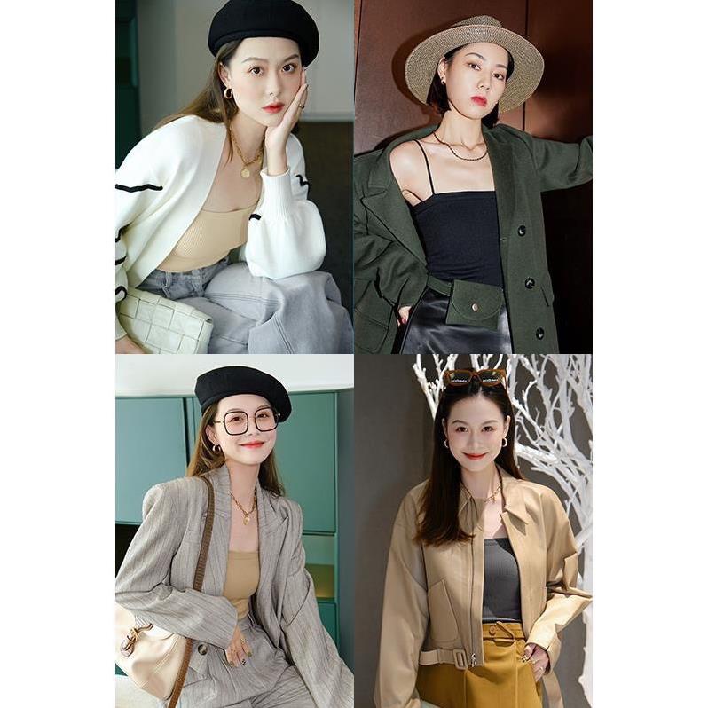 Áo Bra Nữ Thun 2 Dây Có Mút Ngực Gam Màu Pastel Quyến Rũ Siêu Xinh 369