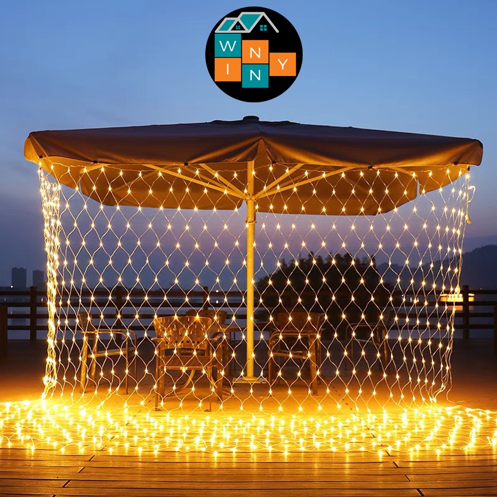 Đèn LED Trang Trí Dạng Lưới 8 Chế Độ Chóp - Đèn Trang Trí Sân Vườn, Decor Phòng Ngủ Và Nhà Cửa GIA DỤNG WINNY DECOR