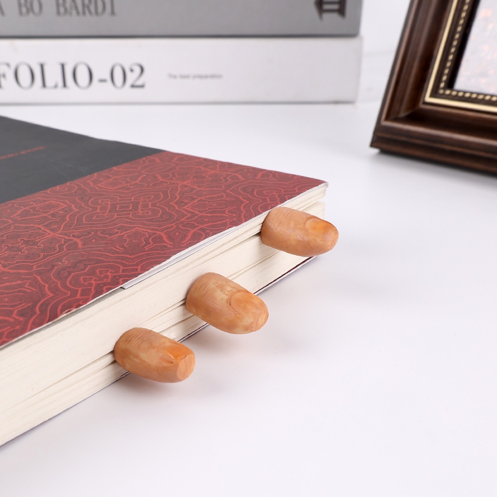 Bookmark Để Bàn Trang Trí Hình Ngón Tay Sáng Tạo