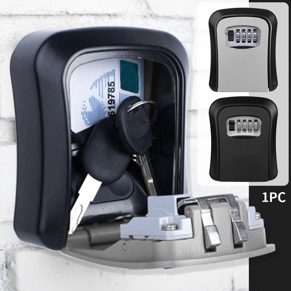 4 Digit Combination Code Plastic Heavy Duty Daily Easy Install High Security Indoor Outdoor Key Safe Box