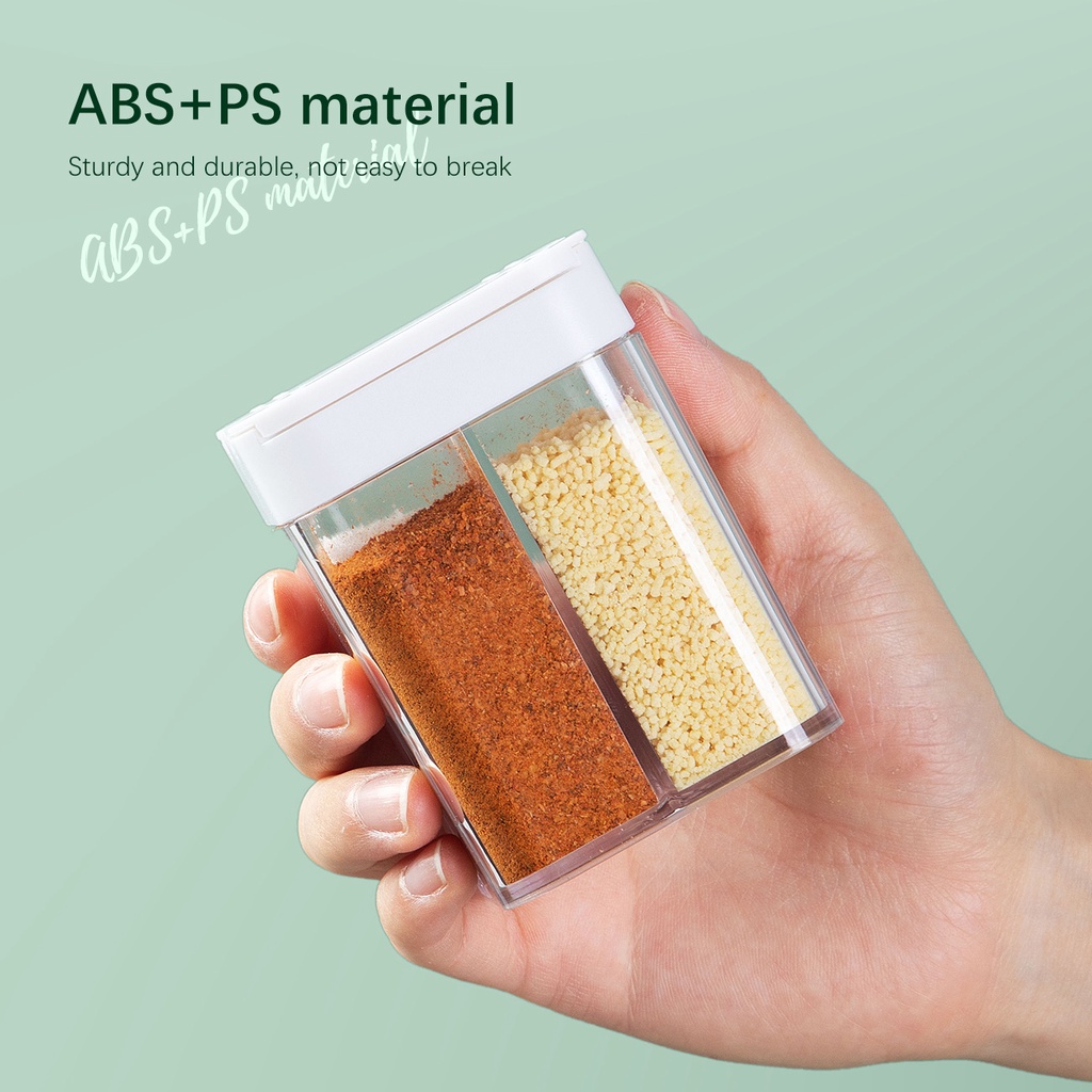 Hộp đựng đồ khô JUJIAJIA chia 4 ngăn trong suốt tiện lợi dành cho nhà bếp