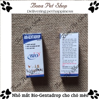 Nhỏ mắt Bio genta cho chó mèo