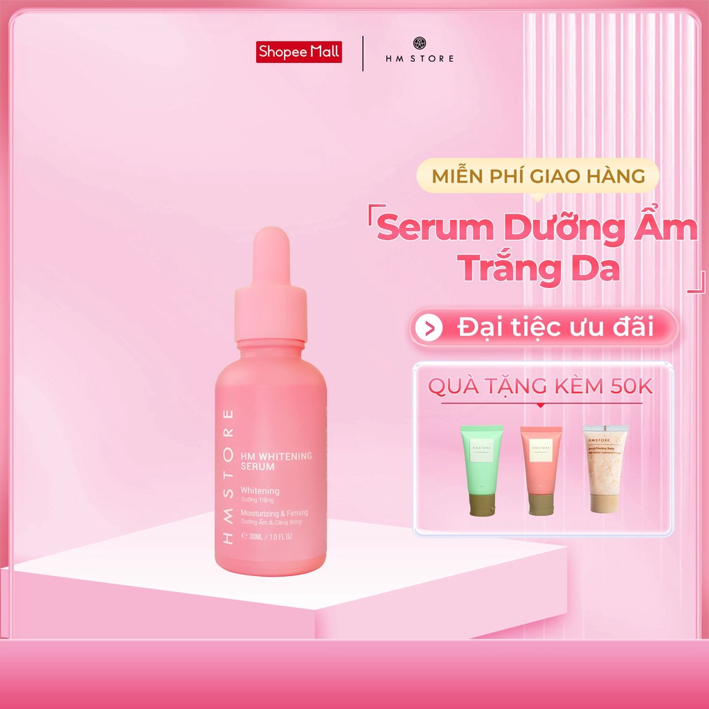 Serum Dưỡng Ẩm Trắng Da Phục Hồi Da Yếu [HM STORE - HM Whitening Serum] 30ml