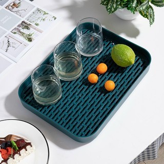 Khay úp cốc nhựa xanh có hứng nước