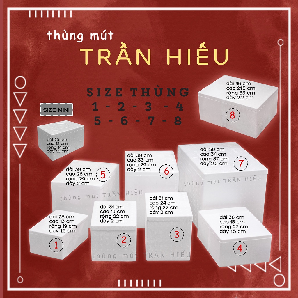 Thùng xốp giữ nhiệt , thùng xốp mới các loại, băng keo, cuộn pe giá tốt