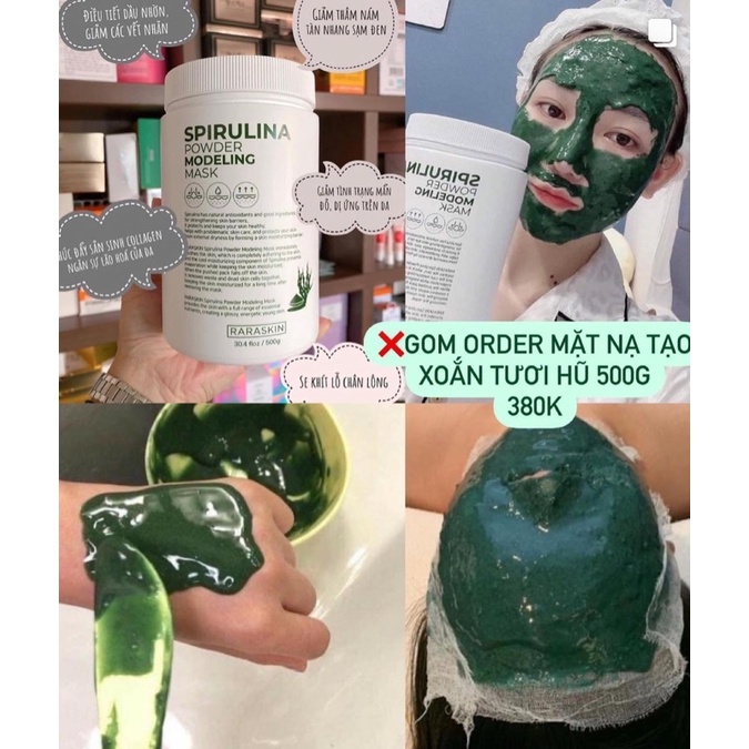 MẶT NẠ TẢO XOẮN TƯƠI RARASKIN