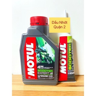Combo nhớt motul expert xe ga 10w40 1L + nhớt láp motul 120ml
