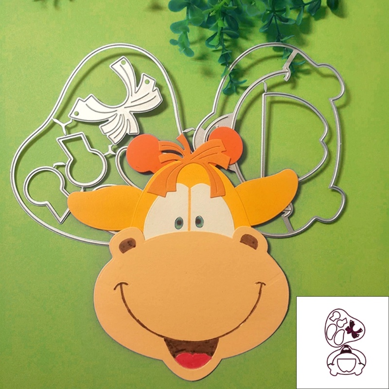 Khuôn Cắt Giấy Kim Loại Hình Động Vật Hoạt Hình Ngộ Nghĩnh