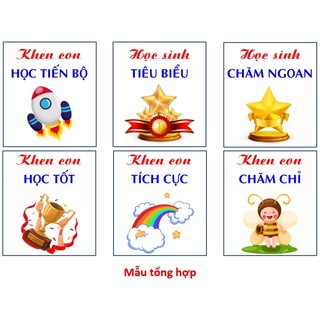 200 Phiếu khen in màu 2 mặt, bìa cứng, bền đẹp