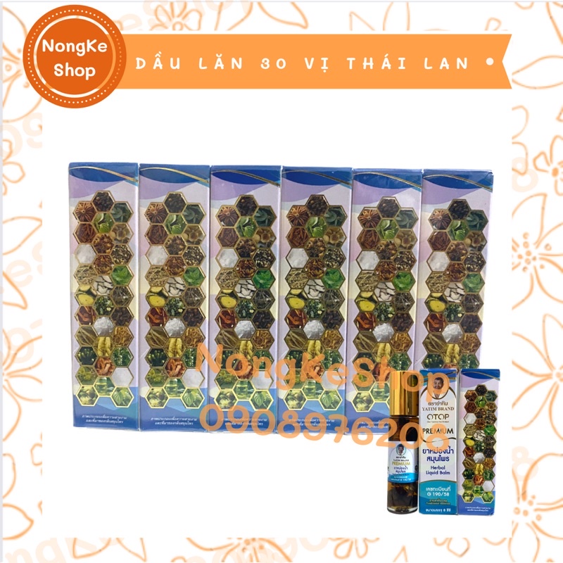 DẦU LĂN 30 VỊ PREMIUM YATIM BRAND 8ML THÁI LAN