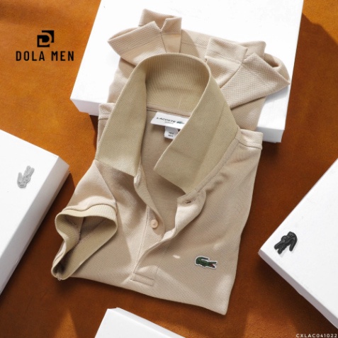 Áo Thun Nam Form Slimfit POLO LACOSTE GOLF TRƠN khuy màu nhám xịn Logo Xanh thêu dáng thon cao đẹp tuyệt 6 màu hàng xuất