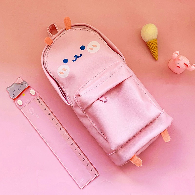 Hộp Bút Đựng Vải To Hình Dạng Cute Vịt Gấu Bút Bi Học Sinh Văn Phòng Phẩm Dễ Thương VPHB15
