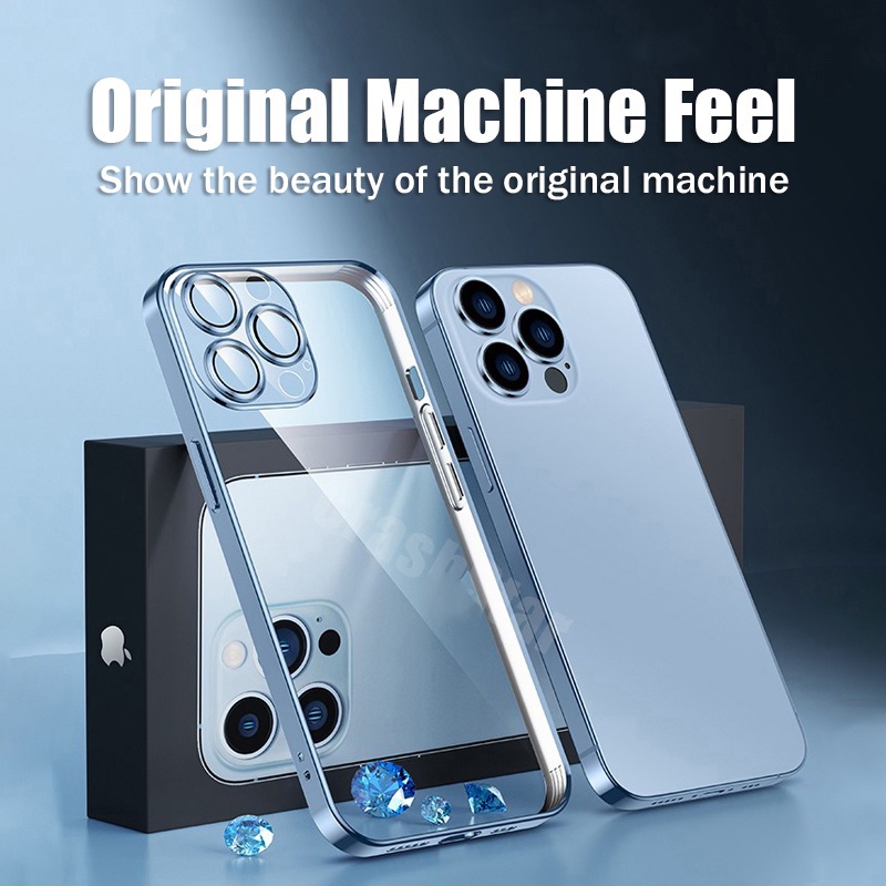 Ốp Điện Thoại Chống Sốc Bảo Vệ Ống Kính Máy Ảnh Cho iPhone 14 13 12 11 Pro Max Mini XS XR X 8 7 6 6S Plus SE 2020