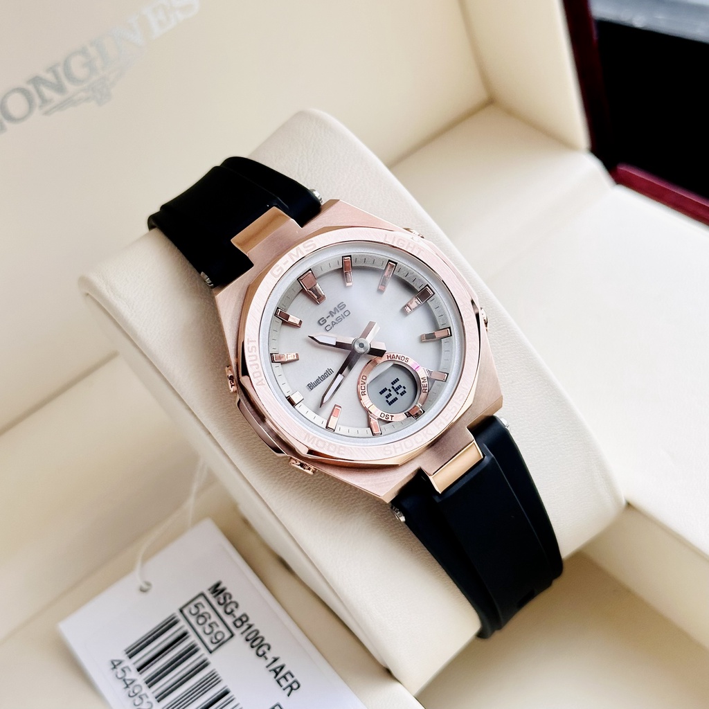 Đồng hồ nữ dây nhựa Casio Baby G MSG B100G 1A