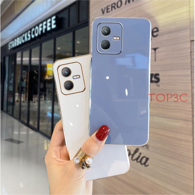 Ốp lưng vivo Y22S Ốp Điện Thoại Viền Thẳng Thời Trang Cho Vivo Y22 Vivo Y22S V25 Y35 V25 Pro Y02S Y15S Y01 Y16 ZB