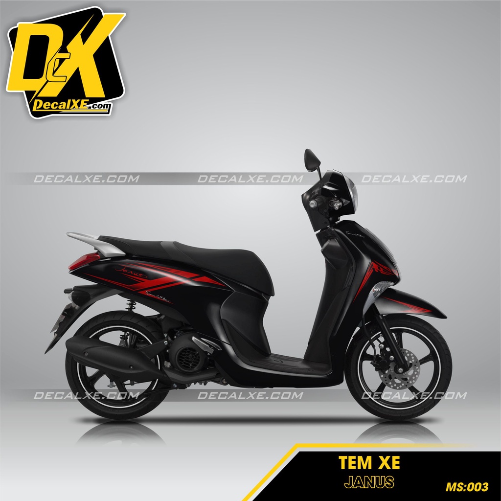 Tem Dán Xe Janus | Chất Liệu Decal Cao Cấp Chống Nước, Bền Màu, Cắt Khuôn Sẵn Dễ Dán | Janus-003