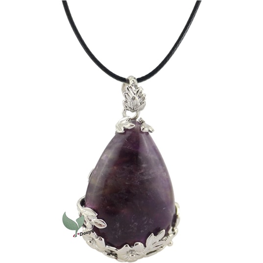 Vòng cổ Mặt Đá Thạch Anh Hình Giọt Nước