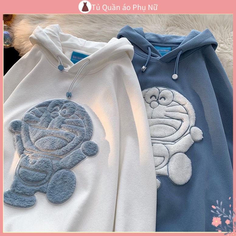 Áo Khoác Nỉ Hoodie In Hình Doraemon Phong Cách Nhật Bản Hợp Thời Trang 2022 Cho Nữ O L n 150Kg H nh Silver Fox