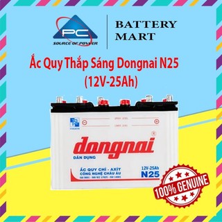 Bình ắc quy 12v-25ah, ắc quy thắp sáng dongnai n25