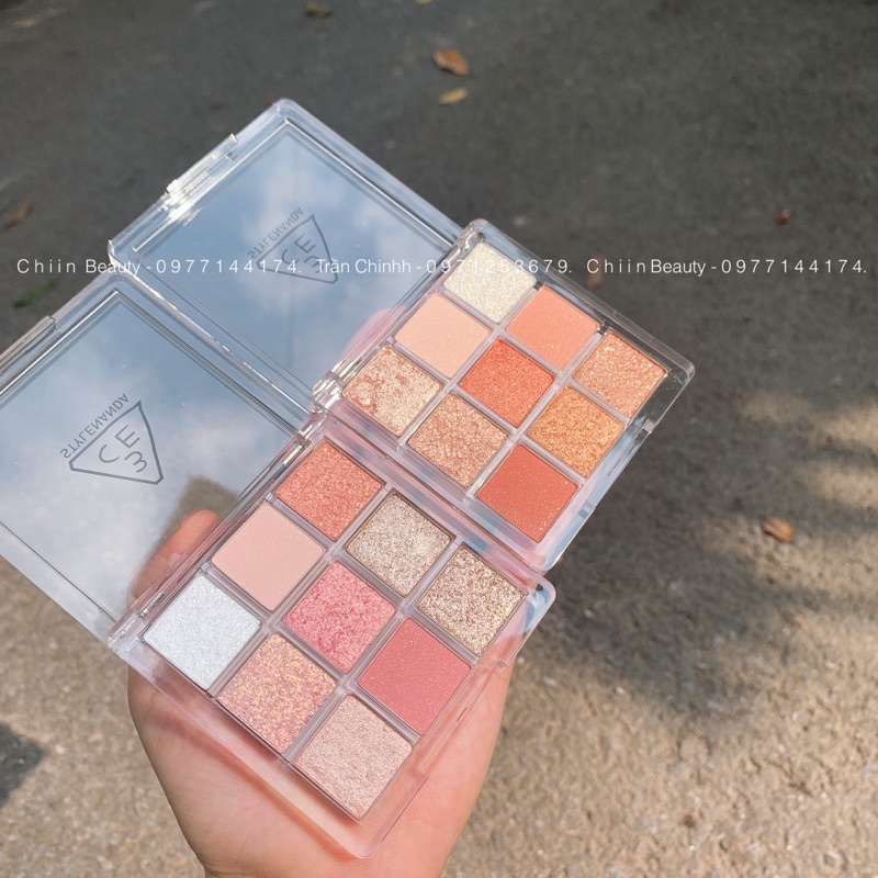 Bảng phấn mắt nhũ 3CE Multi Eye Color Palette Delightful, Short Again cho đôi mắt lung linh