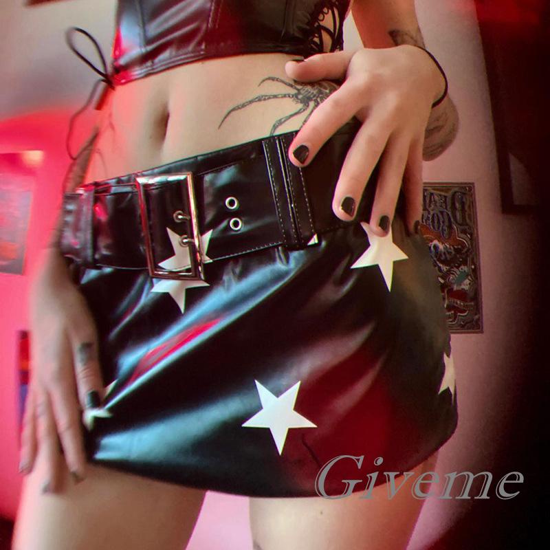 Chân Váy Da Dạng Quấn In Họa Tiết Ngôi Sao Thời Trang Xuân Hè Cho Nữ