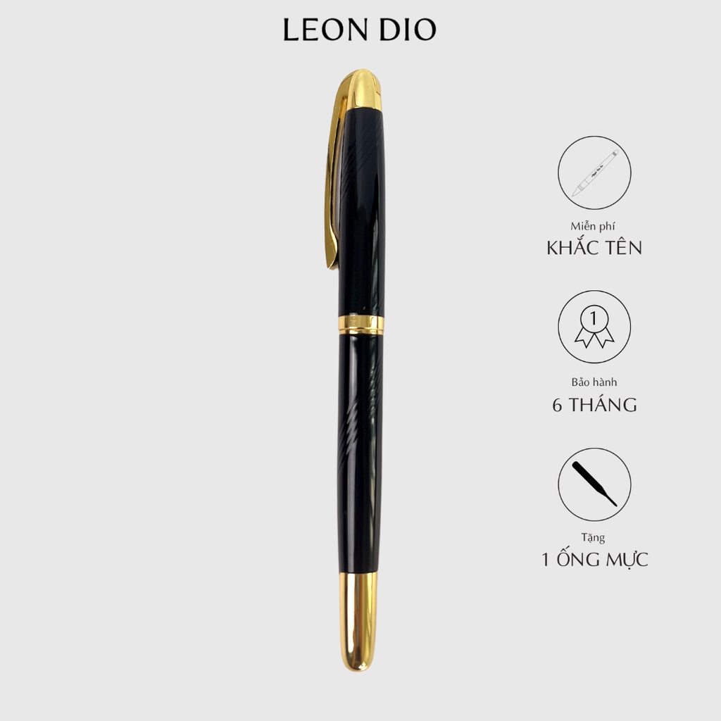 Bút Cao Cấp Leon Dio Asprire LDB3B, Mực Gel Ngòi 0.5mm, Làm Quà Tặng Nam/ Nữ/ Đồng Nghiệp/ Bạn bè