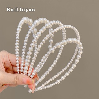 Băng đô cài tóc đính hạt ngọc trai phong cách hàn quốc cho nữ