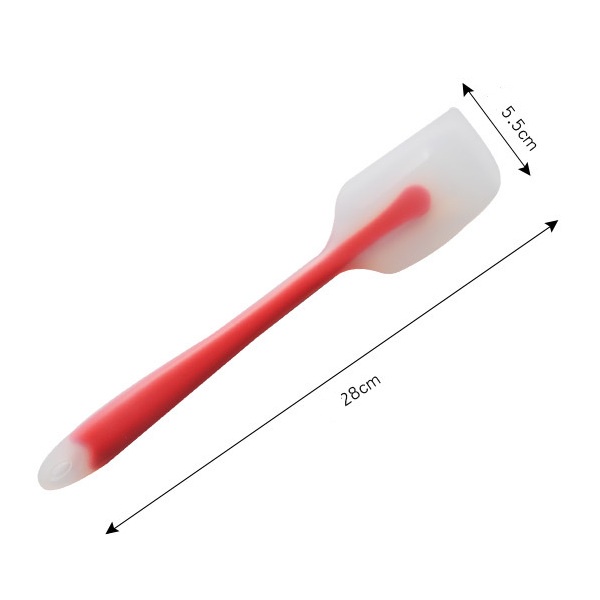 Phới vét bột bằng silicone trong cao cấp (21-28cm) - Phới vét bột, trộn bột, phết kem chịu nhiệt tốt
