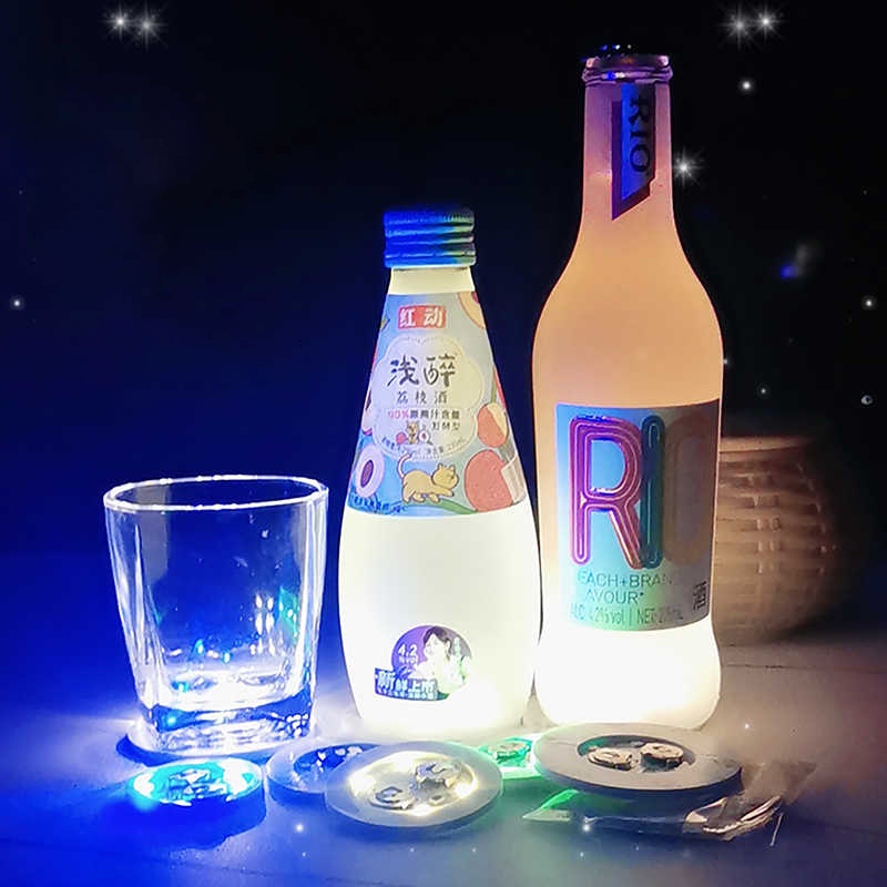 Đế Lót Đáy Ly Có Led Phát Sáng, Đế Lót Chai Phát Sáng