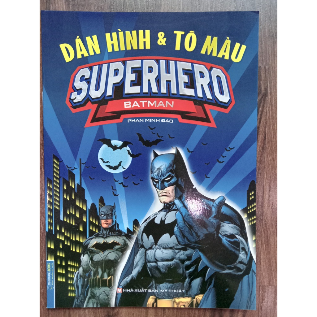 Sách - Dán Hình & Tô Màu Superhero Batman
